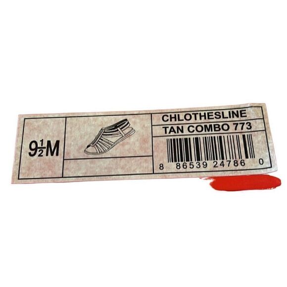 Aerosoles Leather Tan flat Sandals Sz.9.5 New - Picture 5 of 6